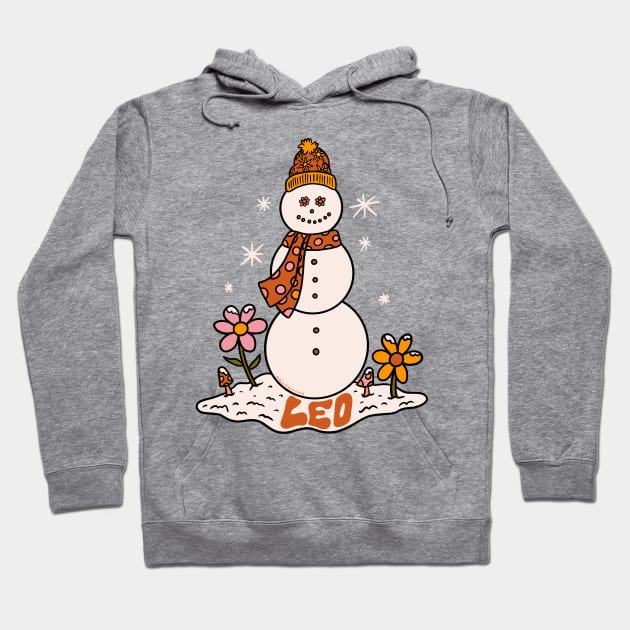 Leo Snowman Hoodie by Doodle by Meg